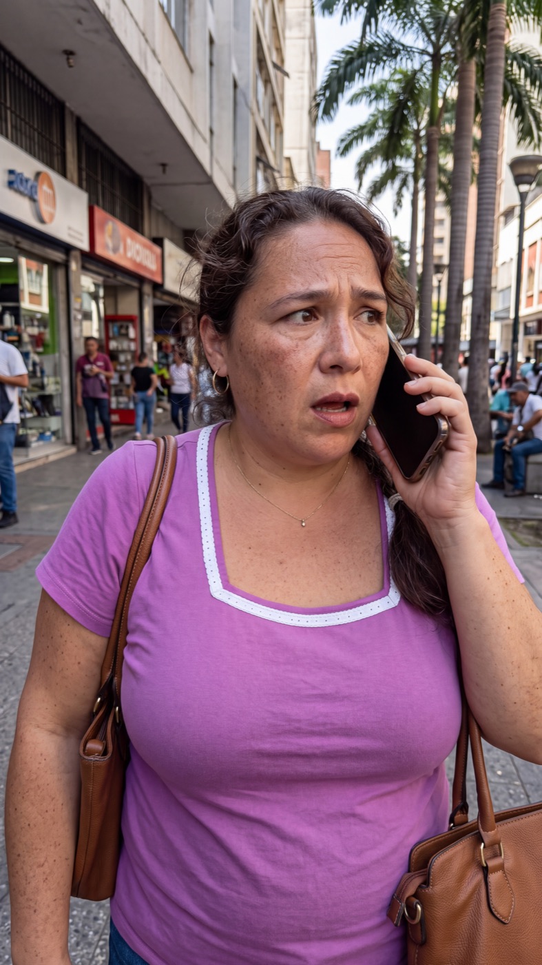 Yoli, la cuidadora, recibe la alerta en Caracas